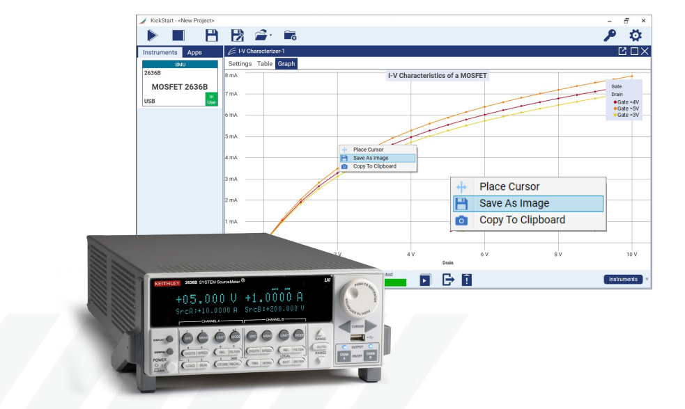 MOSFET脉冲I-V特性表征：KickStart软件详解