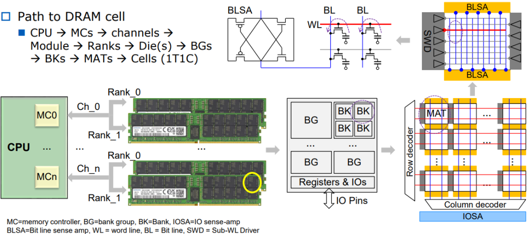 DRAM存储器详解：组织结构与读取原理