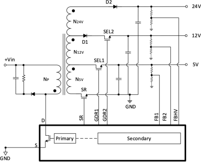 1700V氮化镓在多路输出反激电源的应用：高压下的ZVS优势